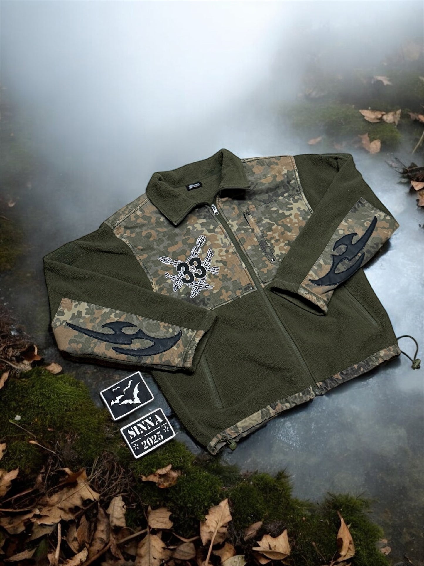 SINNA BAT CAMO FLEECE ZIP