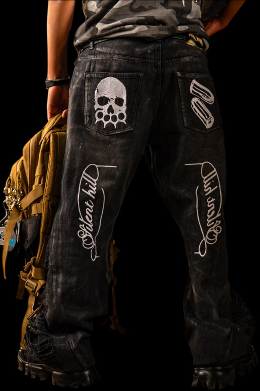 SINNA HILL WAXED JEANS