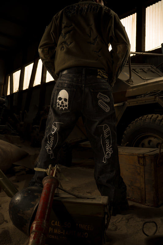 SINNA HILL WAXED JEANS